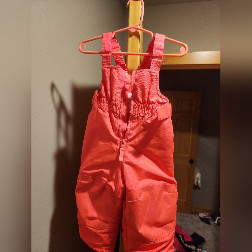 Cat & Jack Bright Pink Snow Bibs